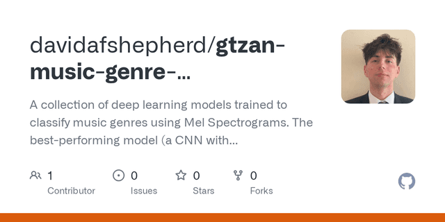 GTZAN Music Genre Classification project
